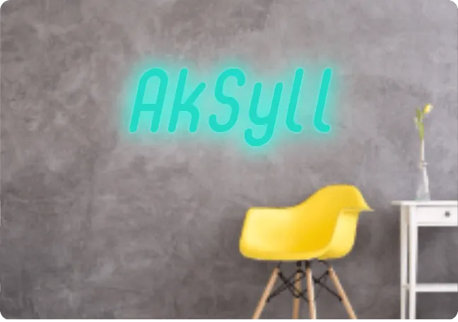 Custom text: AkSyll