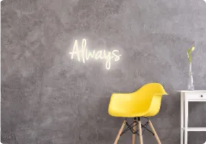 Custom text: Always