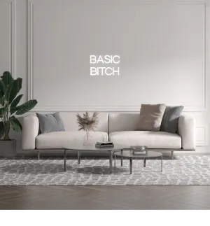 Custom text: BASIC
 BITCH