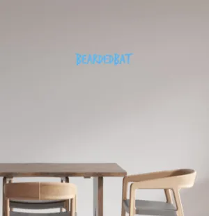 Custom text: BEARDEDBAT