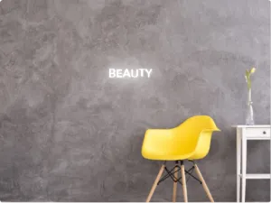 Custom text: BEAUTY