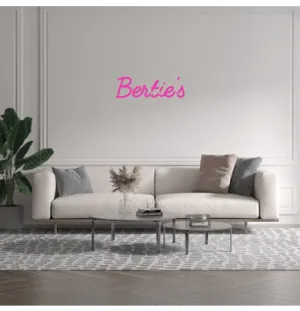 Custom text: Bertie's