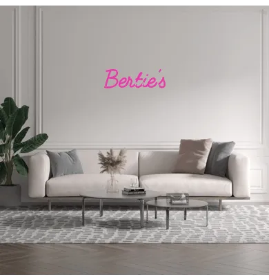 Custom text: Bertie's