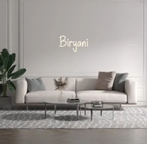 Custom text: Biryani