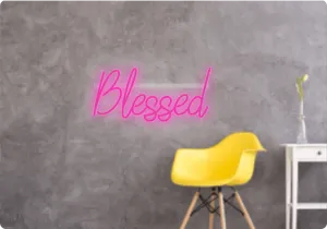 Custom text: Blessed