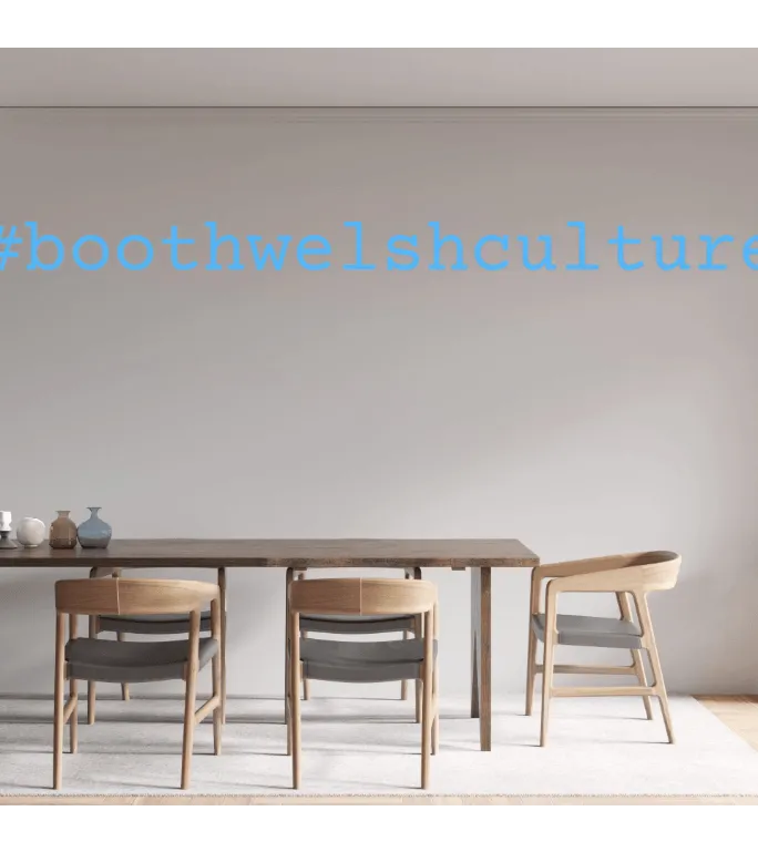 Custom text: #boothwelshculture