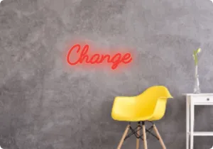 Custom text: Change
