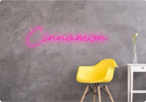 Custom text: Cinnamon