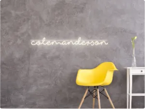 Custom text: colemanderson