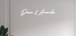 Custom text: Dave & Amanda