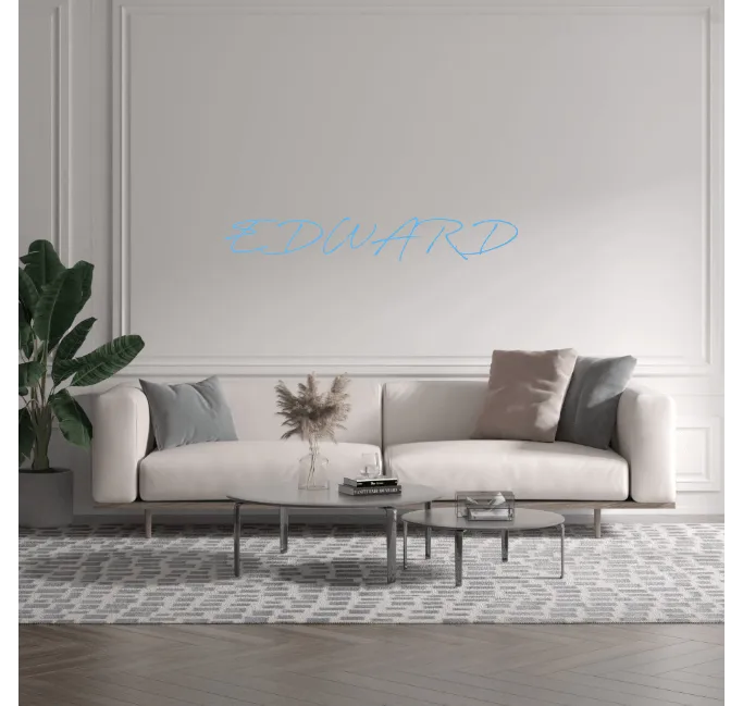 Custom text: EDWARD