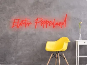 Custom text: Electric Pepperland
