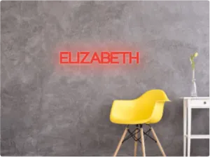 Custom text: ELIZABETH