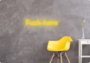 Custom text: Fuck here