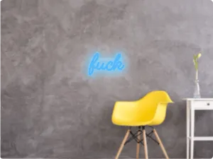 Custom text: fuck