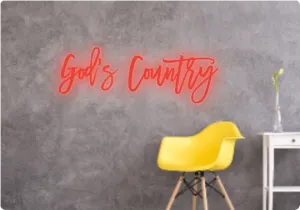Custom text: God’s Country