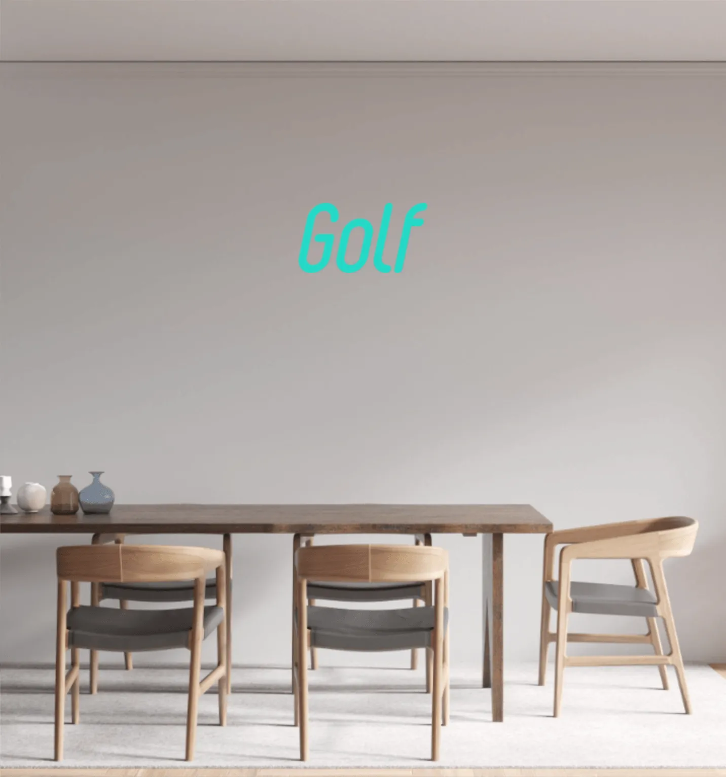 Custom text: Golf