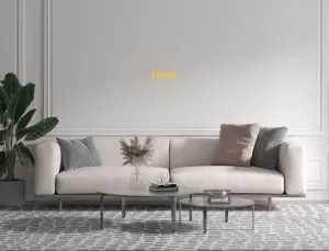 Custom text: Hello