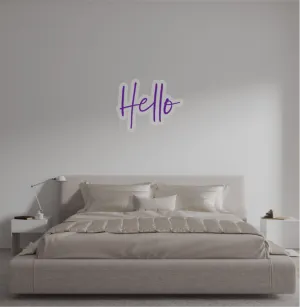 Custom text: Hello