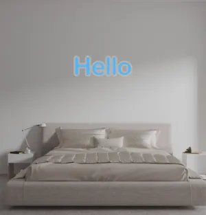 Custom text: Hello