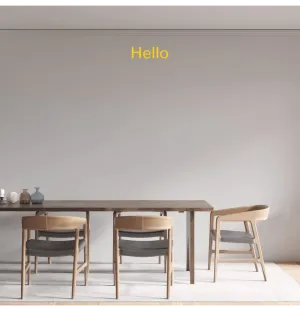 Custom text: Hello
