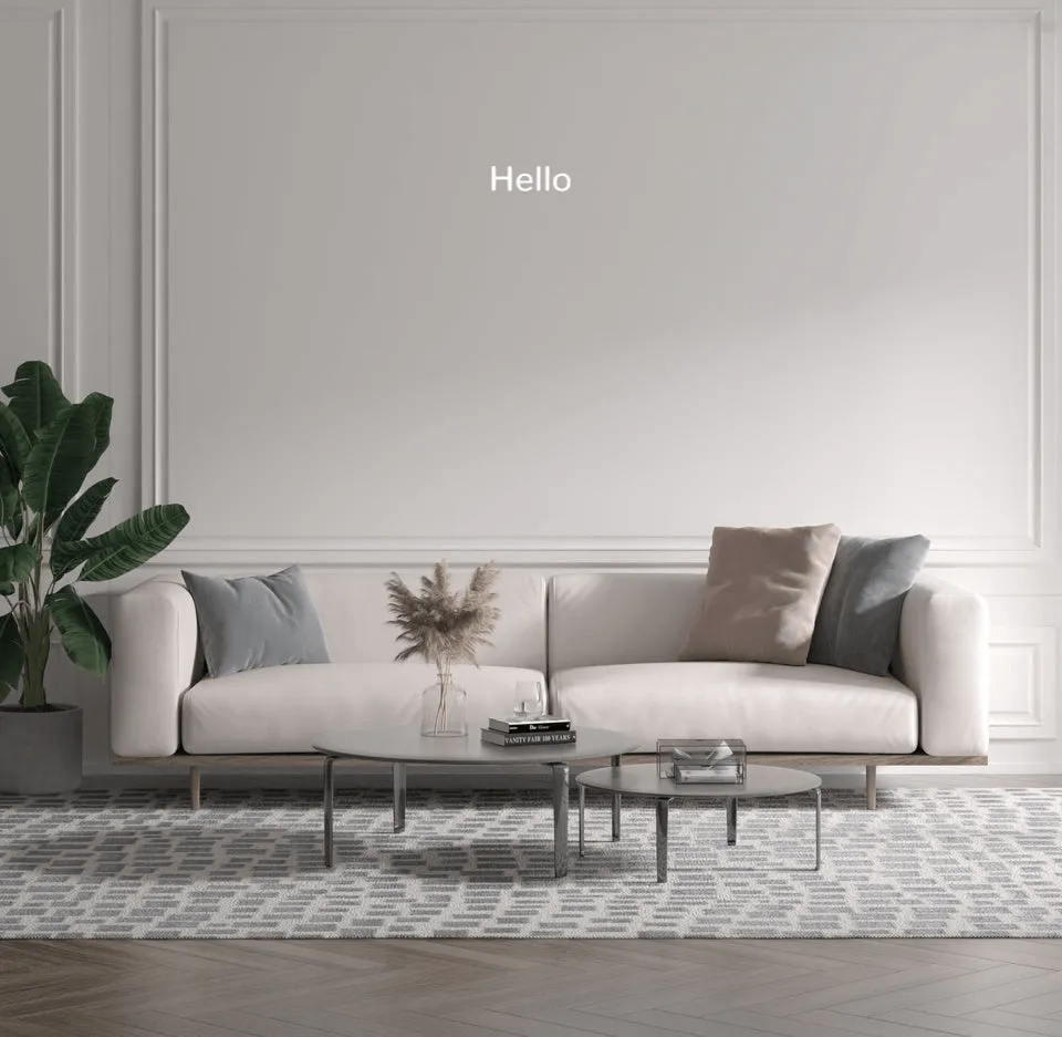 Custom text: Hello