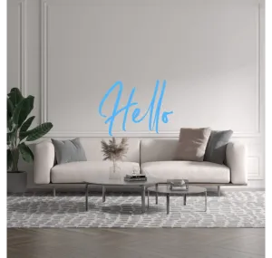 Custom text: Hello