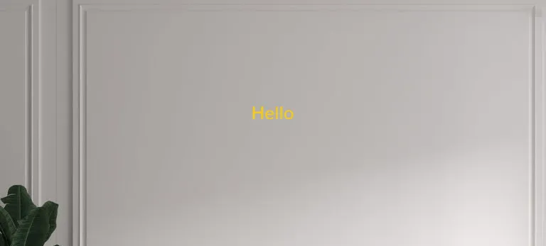 Custom text: Hello