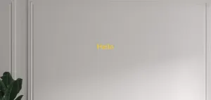 Custom text: Hello