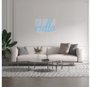 Custom text: Hello