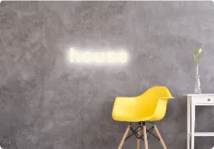 Custom text: house