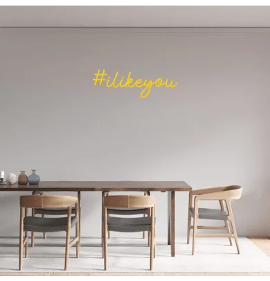 Custom text: #ilikeyou