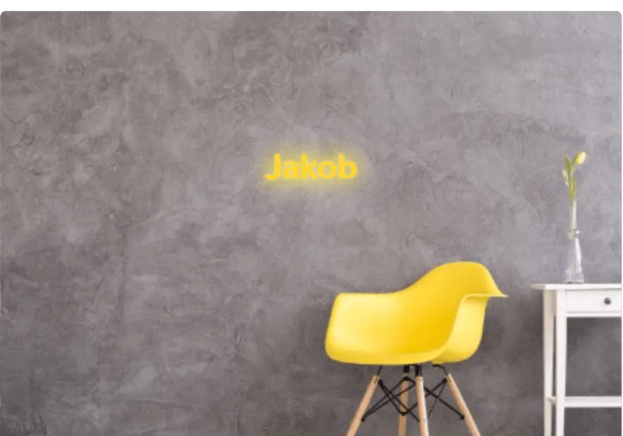 Custom text: Jakob
