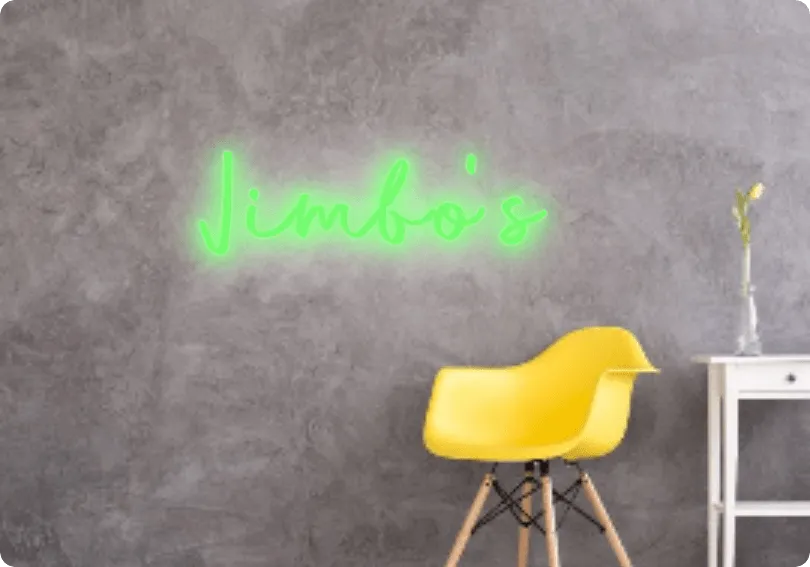 Custom text: Jimbo's