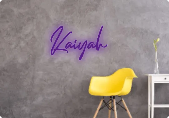Custom text: Kaiyah