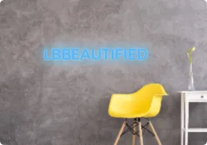 Custom text: LBBEAUTIFIED