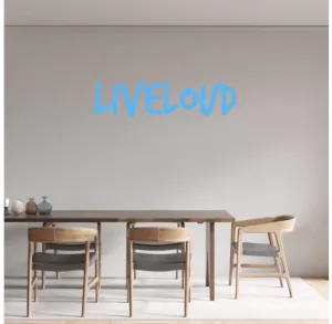 Custom text: Liveloud