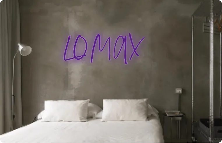 Custom text: LOMAX