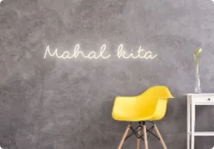 Custom text: Mahal kita
