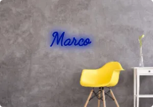 Custom text: Marco
