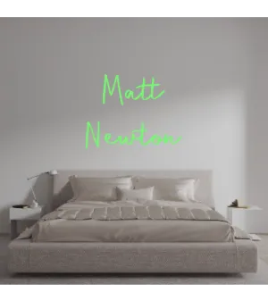 Custom text: Matt Newton