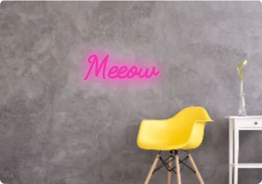 Custom text: Meeow
