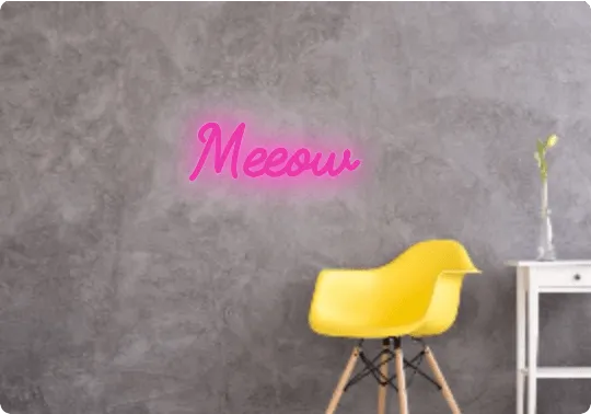 Custom text: Meeow