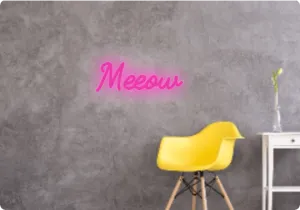 Custom text: Meeow