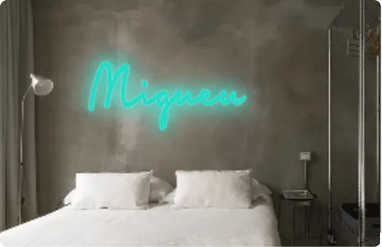 Custom text: Migueu