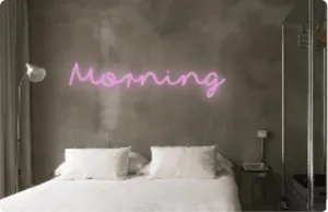 Custom text: Morning