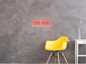 Custom text: ON AIR