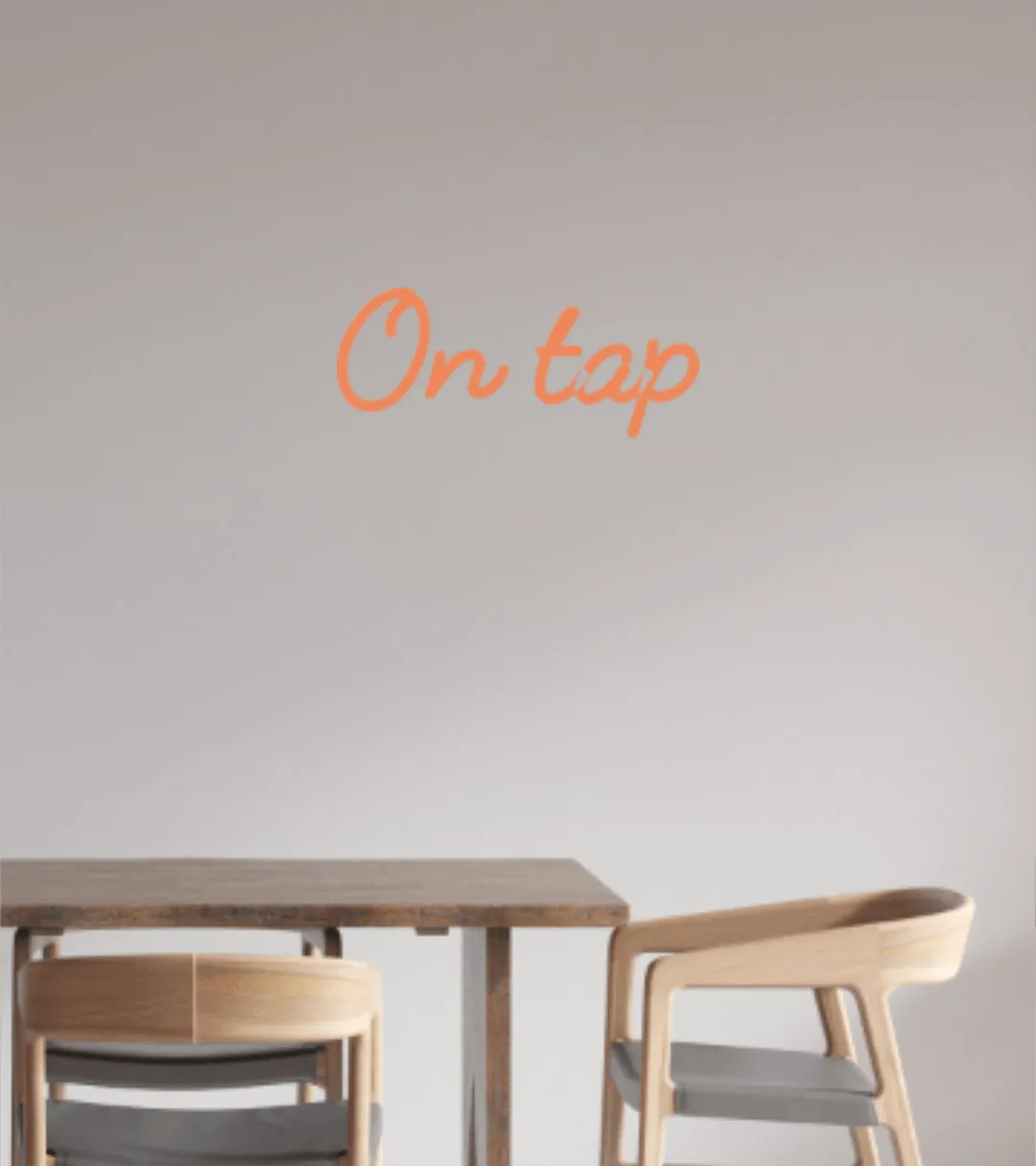 Custom text: On tap