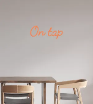 Custom text: On tap