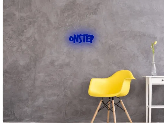 Custom text: onstep